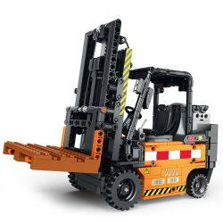 REOBRIX 22002 non  XE NÂNG KỸ THUẬT bộ đồ chơi xếp lắp ráp ghép mô hình  MECHANICAL FORKLIFT Kỹ Thuật Công Nghệ Cao Mô Hình Phương Tiện 722 khối