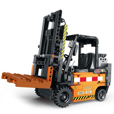 REOBRIX 22002 non  XE NÂNG KỸ THUẬT bộ đồ chơi xếp lắp ráp ghép mô hình  MECHANICAL FORKLIFT Kỹ Thuật Công Nghệ Cao Mô Hình Phương Tiện 722 khối