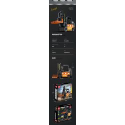 REOBRIX 22002 non  XE NÂNG KỸ THUẬT bộ đồ chơi xếp lắp ráp ghép mô hình  MECHANICAL FORKLIFT Kỹ Thuật Công Nghệ Cao Mô Hình Phương Tiện 722 khối