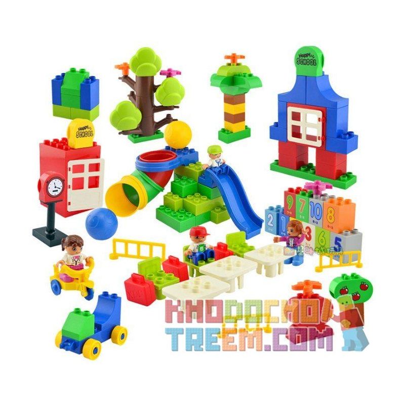 HUIMEI STAR CITY XING DOU CHENG HM135 Xếp hình kiểu    Trường Học Hạnh Phúc 106 khối