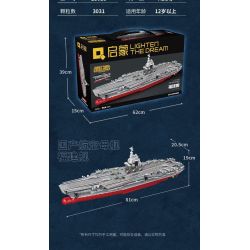 QMAN ENLIGHTEN KEEPPLEY 23018 non  CHIẾN TRƯỜNG TÀU SÂN BAY NỘI ĐỊA PHÚC KIẾN tỷ lệ 1:395 bộ đồ chơi xếp lắp ráp ghép mô hình Military Army COMBAT ZONE Quân Sự Bộ Đội 3031 khối