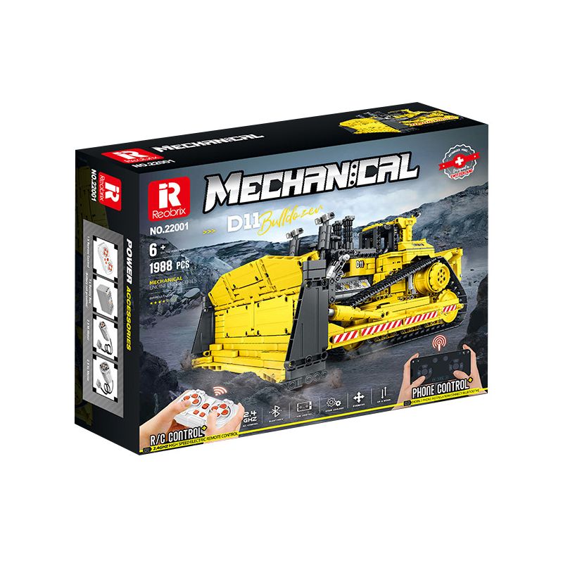 REBRICKABLE MOC-83447 83447 MOC83447 REOBRIX 22001 non  CATERPILLAR D11 BULLDOZER. tỷ lệ 1:24 bộ đồ chơi xếp lắp ráp ghép mô hình  MECHANICAL D11 BULLDOZER Kỹ Thuật Công Nghệ Cao Mô Hình Phương Tiện 1988 khối