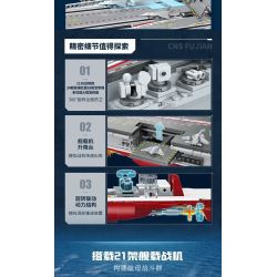 QMAN ENLIGHTEN KEEPPLEY 23018 non  CHIẾN TRƯỜNG TÀU SÂN BAY NỘI ĐỊA PHÚC KIẾN tỷ lệ 1:395 bộ đồ chơi xếp lắp ráp ghép mô hình Military Army COMBAT ZONE Quân Sự Bộ Đội 3031 khối