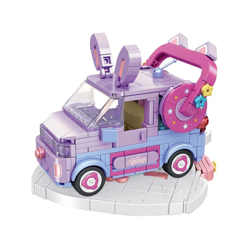 PanlosBrick 685007 Panlos Brick 685007 non  PHIÊN BẢN THỎ WULING HONGGUANG MINIEV bộ đồ chơi xếp lắp ráp ghép mô hình Racers Đua Tốc Độ 477 khối