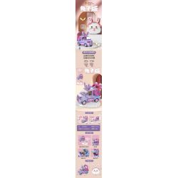 PanlosBrick 685007 Panlos Brick 685007 non  PHIÊN BẢN THỎ WULING HONGGUANG MINIEV bộ đồ chơi xếp lắp ráp ghép mô hình Racers Đua Tốc Độ 477 khối