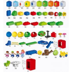 HUIMEI STAR CITY XING DOU CHENG HM135 Xếp hình kiểu    Trường Học Hạnh Phúc 106 khối