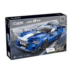 CADA DOUBLEE C51077 51077 non  CHIẾN BINH XANH 500 tỷ lệ 1:20 bộ đồ chơi xếp lắp ráp ghép mô hình Racers BLUE KNIGHT - 500 Đua Tốc Độ 325 khối