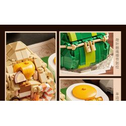 LOZ 1266 non  TRÀ BUỔI SÁNG KIỂU QUẢNG ĐÔNG YÊU TỪ CÁI NHÌN ĐẦU TIÊN bộ đồ chơi xếp lắp ráp ghép mô hình 751 khối