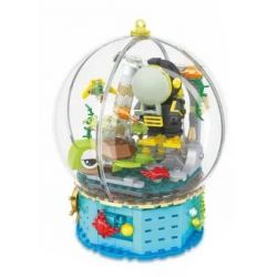 CACO D004-2 004-2 non  QUẢ CẦU PHA LÊ bộ đồ chơi xếp lắp ráp ghép mô hình BOUTIQUE CRYSTAL BALL 414 khối