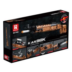 REOBRIX 77003 non  MASTER KAR98K. bộ đồ chơi xếp lắp ráp ghép mô hình Gun KARABINER 98K Súng 1028 khối