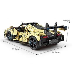 QuanGuan 100158 Quan Guan 100158 non  SUZAKU MECHA 4 KẾT HỢP bộ đồ chơi xếp lắp ráp ghép mô hình RACING DEFORMATION