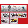 SEMBO 712037 non  XE TRỘN BÊ TÔNG & MÁY BƠM RƠ MOOC bộ đồ chơi xếp lắp ráp ghép mô hình Lung Tung Thuộc Nhiều Thể Loại 2021 khối