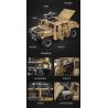 CADA DOUBLEE C61036 61036 non  XE ĐỊA HÌNH QUÂN SỰ HUMMER H1 8 tỷ lệ 1:8 bộ đồ chơi xếp lắp ráp ghép mô hình HUMVEE 3935 khối