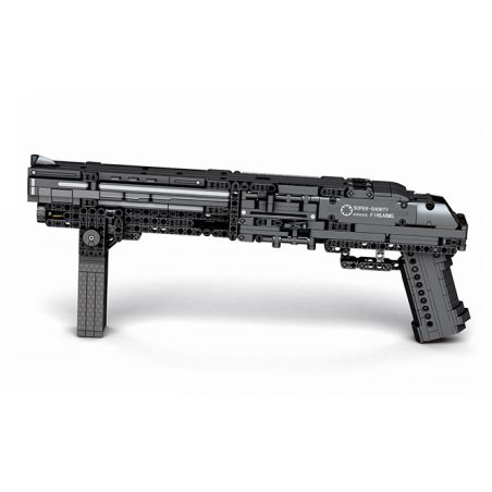 REOBRIX 77002 non  CON TRAI SIÊU NGẮN bộ đồ chơi xếp lắp ráp ghép mô hình Gun SUPER SHORTY Súng 882 khối