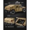 CADA DOUBLEE C61036 61036 non  XE ĐỊA HÌNH QUÂN SỰ HUMMER H1 8 tỷ lệ 1:8 bộ đồ chơi xếp lắp ráp ghép mô hình HUMVEE 3935 khối