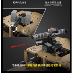 CADA DOUBLEE C61036 61036 non  XE ĐỊA HÌNH QUÂN SỰ HUMMER H1 8 tỷ lệ 1:8 bộ đồ chơi xếp lắp ráp ghép mô hình HUMVEE 3935 khối