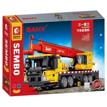 SEMBO 712036 non  XE CẨU STC800C6 bộ đồ chơi xếp lắp ráp ghép mô hình Lung Tung Thuộc Nhiều Thể Loại 618 khối