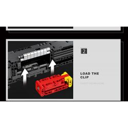 REOBRIX 77002 non  CON TRAI SIÊU NGẮN bộ đồ chơi xếp lắp ráp ghép mô hình Gun SUPER SHORTY Súng 882 khối