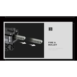 REOBRIX 77002 non  CON TRAI SIÊU NGẮN bộ đồ chơi xếp lắp ráp ghép mô hình Gun SUPER SHORTY Súng 882 khối