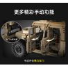CADA DOUBLEE C61036 61036 non  XE ĐỊA HÌNH QUÂN SỰ HUMMER H1 8 tỷ lệ 1:8 bộ đồ chơi xếp lắp ráp ghép mô hình HUMVEE 3935 khối