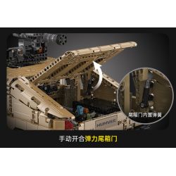 CADA DOUBLEE C61036 61036 non  XE ĐỊA HÌNH QUÂN SỰ HUMMER H1 8 tỷ lệ 1:8 bộ đồ chơi xếp lắp ráp ghép mô hình HUMVEE 3935 khối