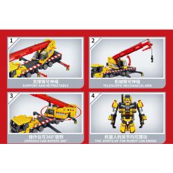 SEMBO 712036 non  XE CẨU STC800C6 bộ đồ chơi xếp lắp ráp ghép mô hình Lung Tung Thuộc Nhiều Thể Loại 618 khối