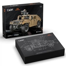 CADA DOUBLEE C61036 61036 non  XE ĐỊA HÌNH QUÂN SỰ HUMMER H1 8 tỷ lệ 1:8 bộ đồ chơi xếp lắp ráp ghép mô hình HUMVEE 3935 khối