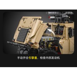 CADA DOUBLEE C61036 61036 non  XE ĐỊA HÌNH QUÂN SỰ HUMMER H1 8 tỷ lệ 1:8 bộ đồ chơi xếp lắp ráp ghép mô hình HUMVEE 3935 khối