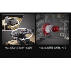 CADA DOUBLEE C61036 61036 non  XE ĐỊA HÌNH QUÂN SỰ HUMMER H1 8 tỷ lệ 1:8 bộ đồ chơi xếp lắp ráp ghép mô hình HUMVEE 3935 khối