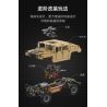 CADA DOUBLEE C61036 61036 non  XE ĐỊA HÌNH QUÂN SỰ HUMMER H1 8 tỷ lệ 1:8 bộ đồ chơi xếp lắp ráp ghép mô hình HUMVEE 3935 khối
