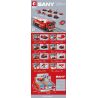 SEMBO 712028 712029 712030 712031 712032 712033 712034 712035 non  NÂNG XE CHỮA CHÁY PHẢN LỰC 8 KẾT HỢP bộ đồ chơi xếp lắp ráp ghép mô hình Lung Tung Thuộc Nhiều Thể Loại 8IN1 ALIFT JET FIRE TRUCK 327 khối