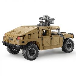 CADA DOUBLEE C61036 61036 non  XE ĐỊA HÌNH QUÂN SỰ HUMMER H1 8 tỷ lệ 1:8 bộ đồ chơi xếp lắp ráp ghép mô hình HUMVEE 3935 khối