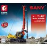 SEMBO 712024 712025 712026 712027 non  GIÀN KHOAN QUAY BỐN TRONG MỘT bộ đồ chơi xếp lắp ráp ghép mô hình Lung Tung Thuộc Nhiều Thể Loại 4IN1 SANY SR155 ROTARY DRILLING RIG 884 khối