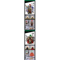 DECOOL BRICKCOOL 20348 20343 20344 20345 20346 20347 non  ANH HÙNG TAM QUỐC 6 NHÂN VẬT NHỎ bộ đồ chơi xếp lắp ráp ghép mô hình Three Kingdoms COURAGE OF THE THREE KINGDOMS Tam Quốc Diễn Nghĩa