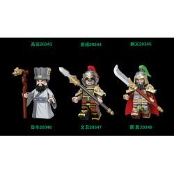DECOOL BRICKCOOL 20348 20343 20344 20345 20346 20347 non  ANH HÙNG TAM QUỐC 6 NHÂN VẬT NHỎ bộ đồ chơi xếp lắp ráp ghép mô hình Three Kingdoms COURAGE OF THE THREE KINGDOMS Tam Quốc Diễn Nghĩa