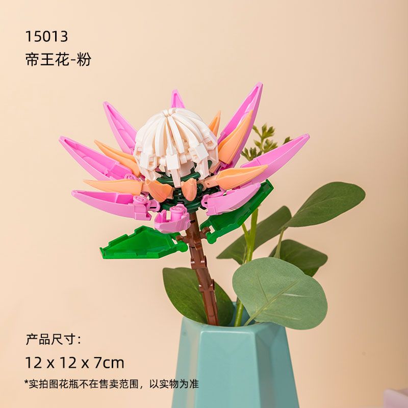 PANTASY 15013 15014 non  HOA ĐẠI ĐẾ HỒNG ĐỎ bộ đồ chơi xếp lắp ráp ghép mô hình