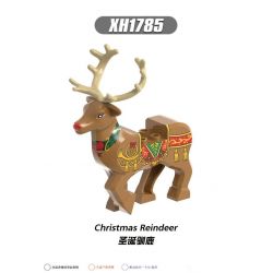 XINH 1784 1785 non  TUẦN LỘC GIÁNG SINH bộ đồ chơi xếp lắp ráp ghép mô hình Christmas CHRISTMAS REINDEER