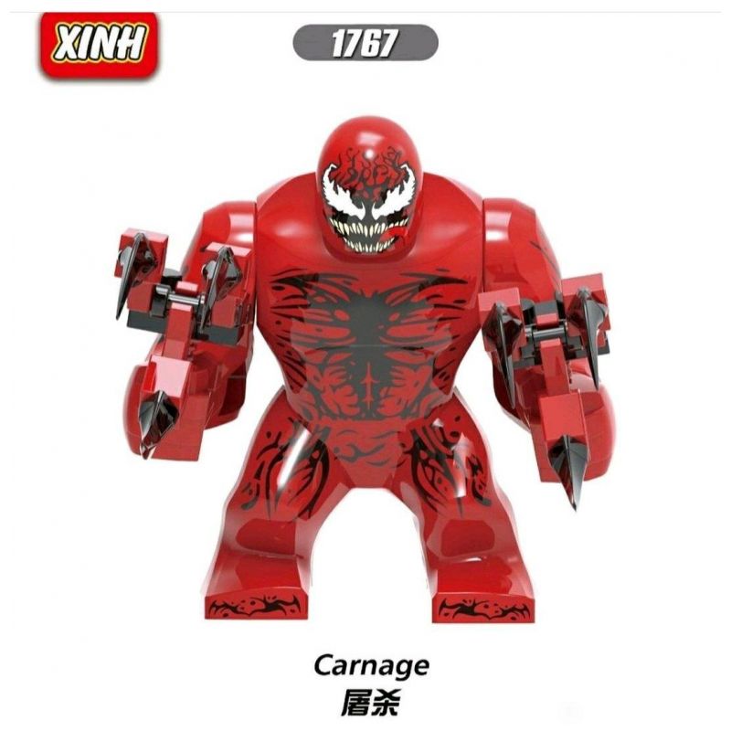XINH 1767 non  TÀN SÁT bộ đồ chơi xếp lắp ráp ghép mô hình Spider-Man CARNAGE Người Nhện
