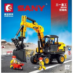 SEMBO 712018 non  MÁY XÚC LÁT ĐƯỜNG SY65WPRO bộ đồ chơi xếp lắp ráp ghép mô hình Lung Tung Thuộc Nhiều Thể Loại 453 khối