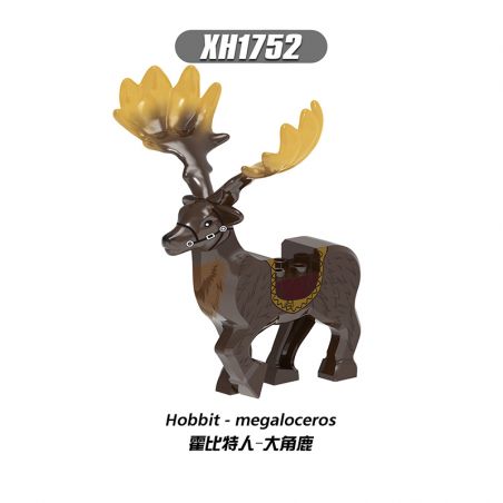 XINH 1752 1751 non  NGƯỜI HOBBIT - HƯƠU SỪNG LỚN bộ đồ chơi xếp lắp ráp ghép mô hình The Hobbit HOBBIT - MEGALOCEROS Người Lùn