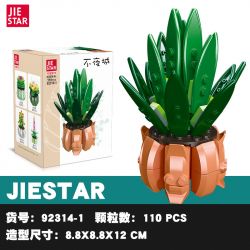 JIESTAR 92314 non  BONSAI 6 LOẠI THÀNH PHỐ KHÔNG ĐÊM QUÁN THẾ ÂM SEN ĐỎ NON HOA LÁ ???NG TRĂNG LUPIN LỤC BÌNH bộ đồ chơi xếp lắp ráp ghép mô hình Flowers