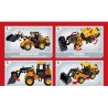 SEMBO 712016 non  MÁY XÚC LẬT SW966K tỷ lệ 1:26 bộ đồ chơi xếp lắp ráp ghép mô hình Lung Tung Thuộc Nhiều Thể Loại 896 khối