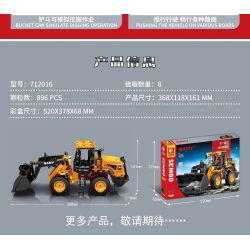 SEMBO 712016 non  MÁY XÚC LẬT SW966K tỷ lệ 1:26 bộ đồ chơi xếp lắp ráp ghép mô hình Lung Tung Thuộc Nhiều Thể Loại 896 khối