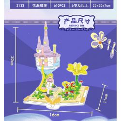 WELEMAGINATION 2132 non  LÂU ĐÀI HOA bộ đồ chơi xếp lắp ráp ghép mô hình FAIRY TALE STORY 610 khối