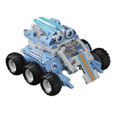 UBTECH JRKL115 non  GENIUS BÓNG ĐÁ XE 6 VÒNG ROBOT THÔNG MINH bộ đồ chơi xếp lắp ráp ghép mô hình Racers SOCCER ROBOT Đua Tốc Độ 340 khối