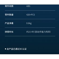 UBTECH JRKL114 non  XE CẢNH SÁT TUẦN TRA bộ đồ chơi xếp lắp ráp ghép mô hình Racers Đua Tốc Độ 420 khối