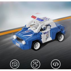 UBTECH JRKL114 non  XE CẢNH SÁT TUẦN TRA bộ đồ chơi xếp lắp ráp ghép mô hình Racers Đua Tốc Độ 420 khối