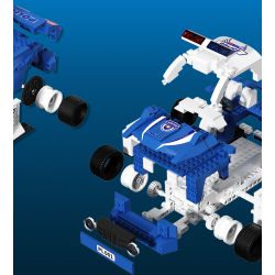 UBTECH JRKL114 non  XE CẢNH SÁT TUẦN TRA bộ đồ chơi xếp lắp ráp ghép mô hình Racers Đua Tốc Độ 420 khối