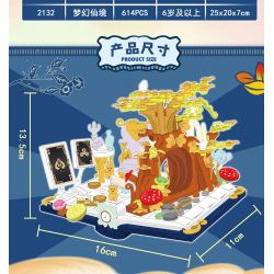 WELEMAGINATION 2132 non  XỨ SỞ THẦN TIÊN TƯỞNG TƯỢNG bộ đồ chơi xếp lắp ráp ghép mô hình FAIRY TALE STORY 614 khối