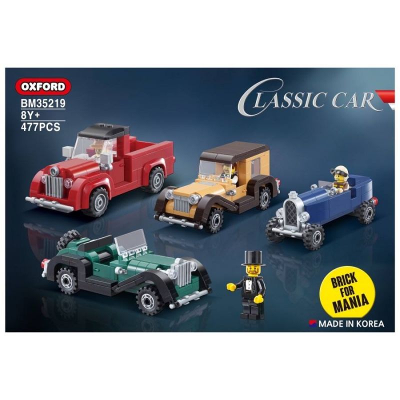 OXFORD BM35219 35219 non  XE CỔ ĐIỂN bộ đồ chơi xếp lắp ráp ghép mô hình City CLASSIC CAR Thành Phố 477 khối